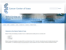 Tablet Screenshot of cancercenterofiowa.com